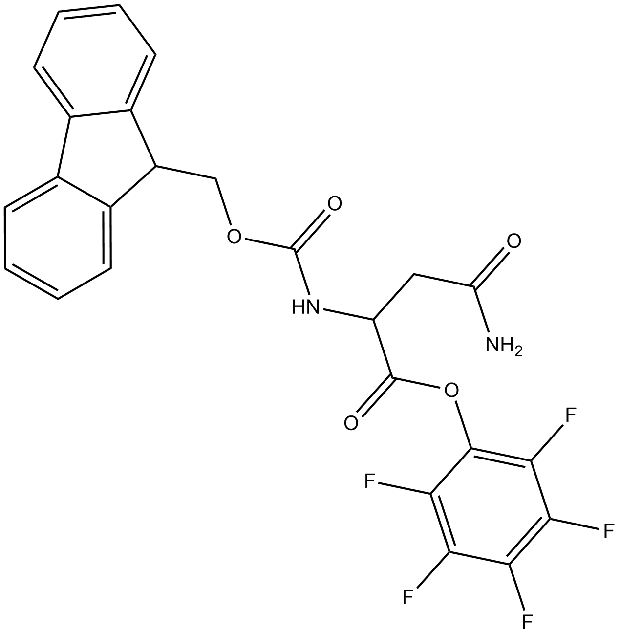 Fmoc-Asn-OPfp Chemical Structure