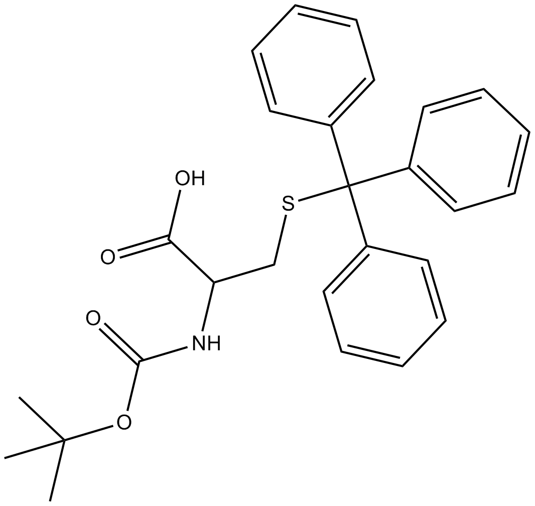 Boc-D-Cys(Trt)-OH Chemical Structure