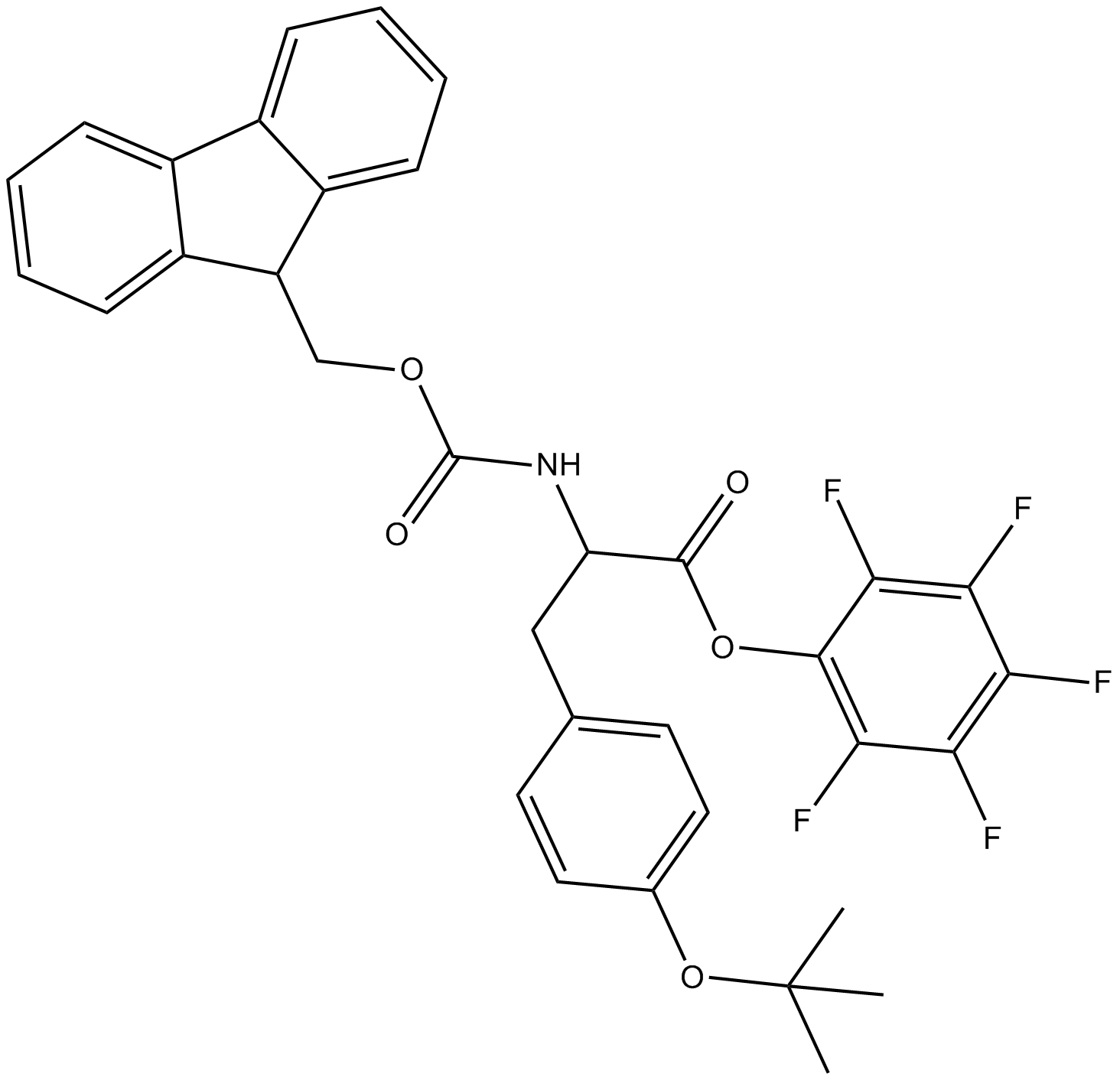 Fmoc-Tyr(tBu)-OPfp Chemical Structure