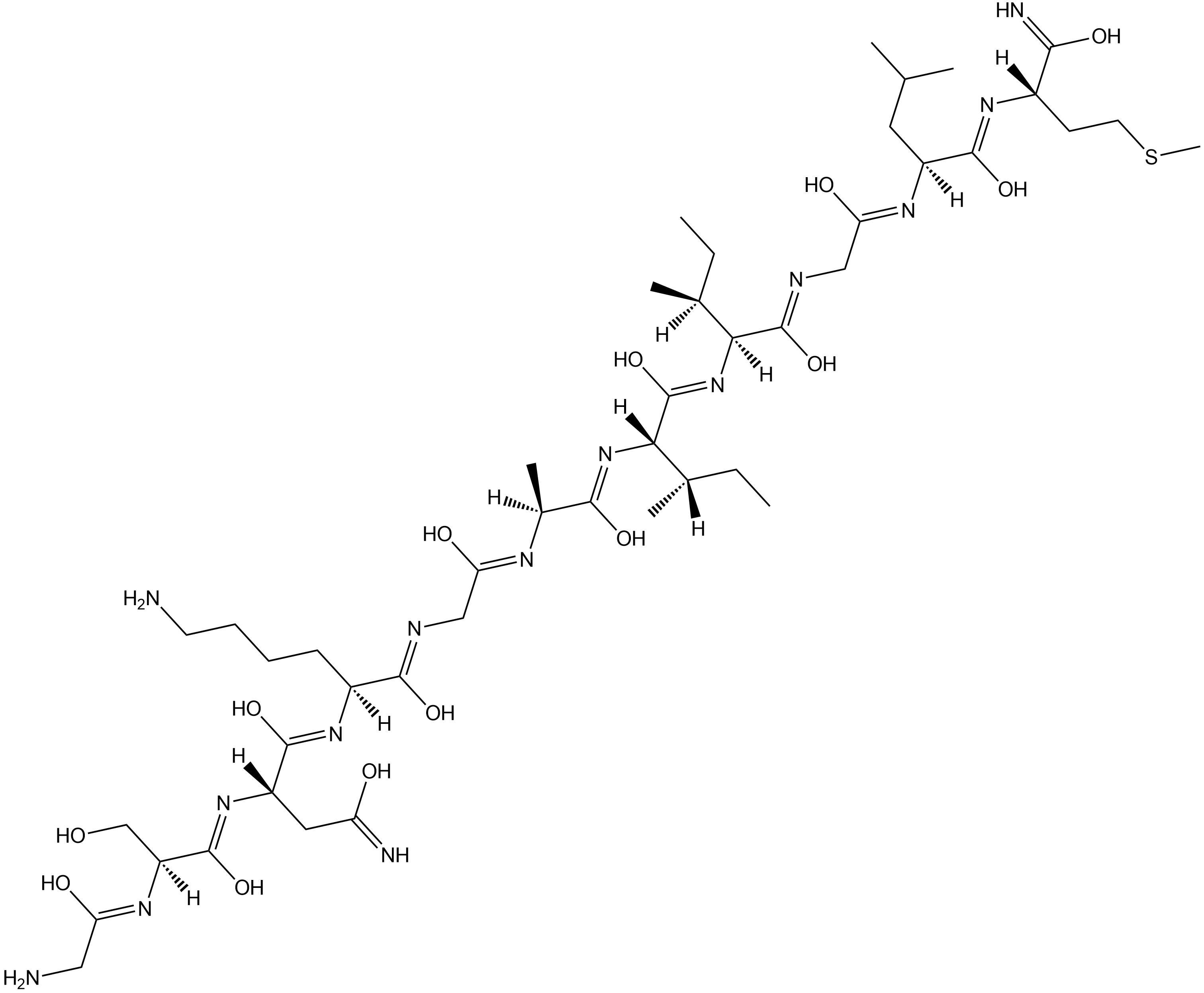Amyloid β-Protein (25-35) amide Chemical Structure