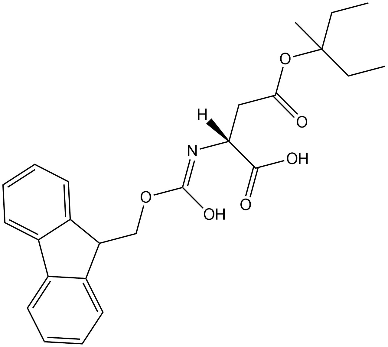 Fmoc-D-Asp(OMpe)-OH Chemical Structure