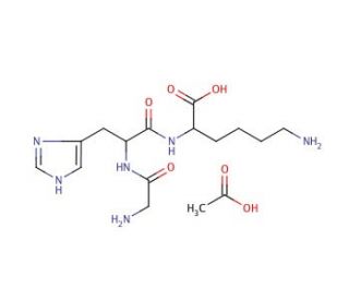 Gly-His-Lys acetate salt  Chemical Structure