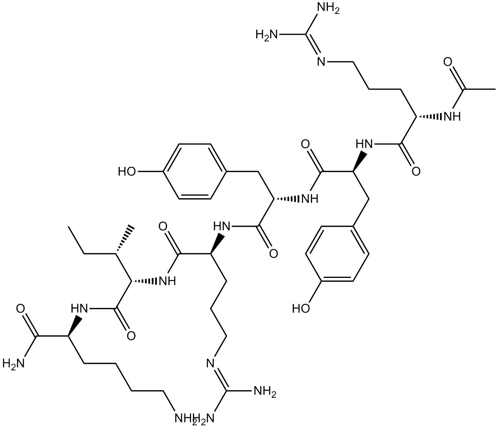 Ac-RYYRIK-NH2 Chemical Structure