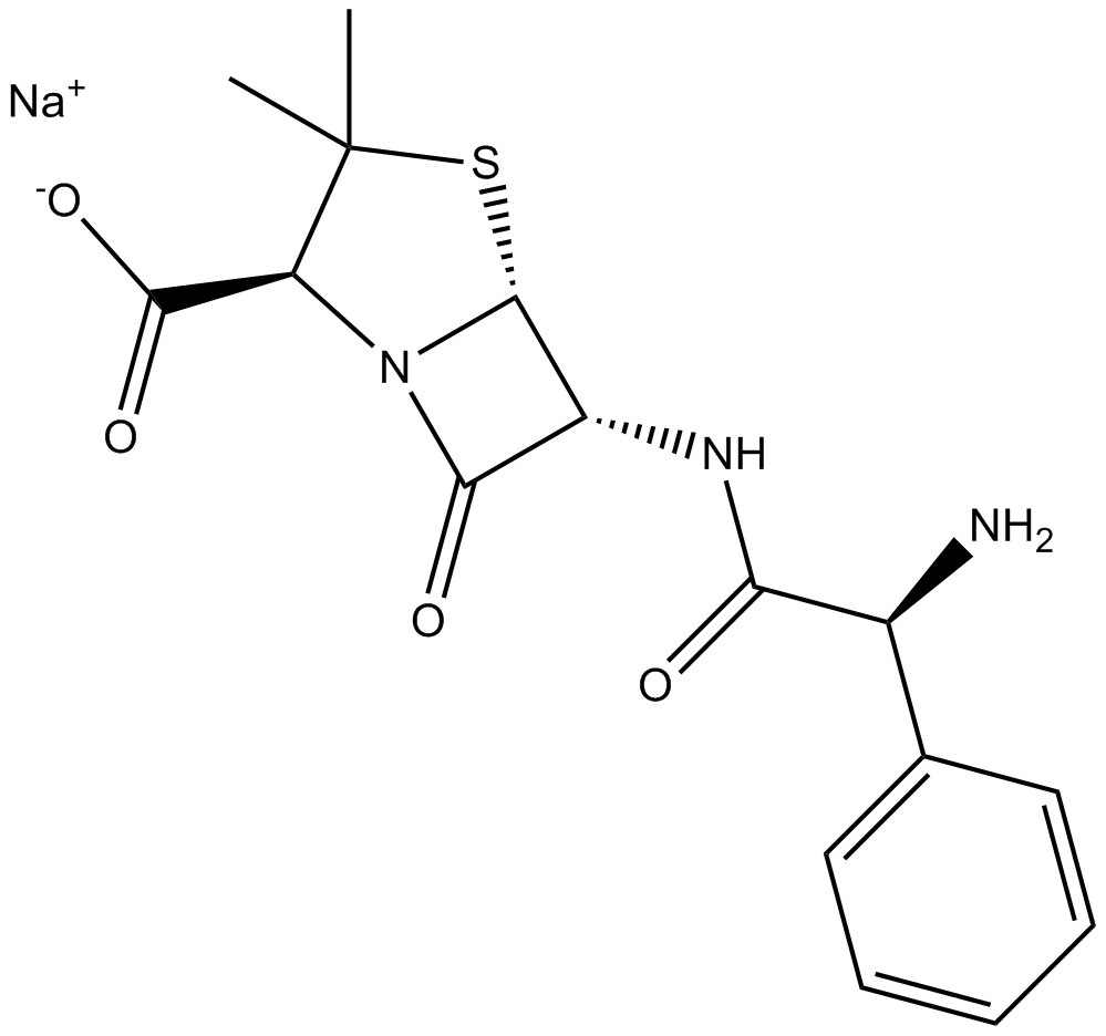 Ampicillin sodium Chemical Structure