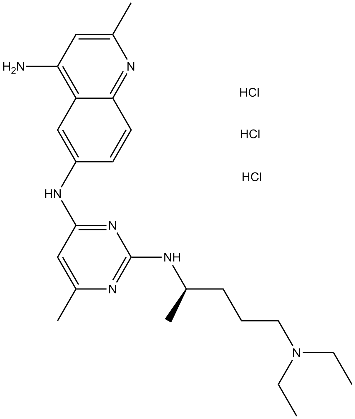 NSC 23766 trihydrochloride Chemical Structure