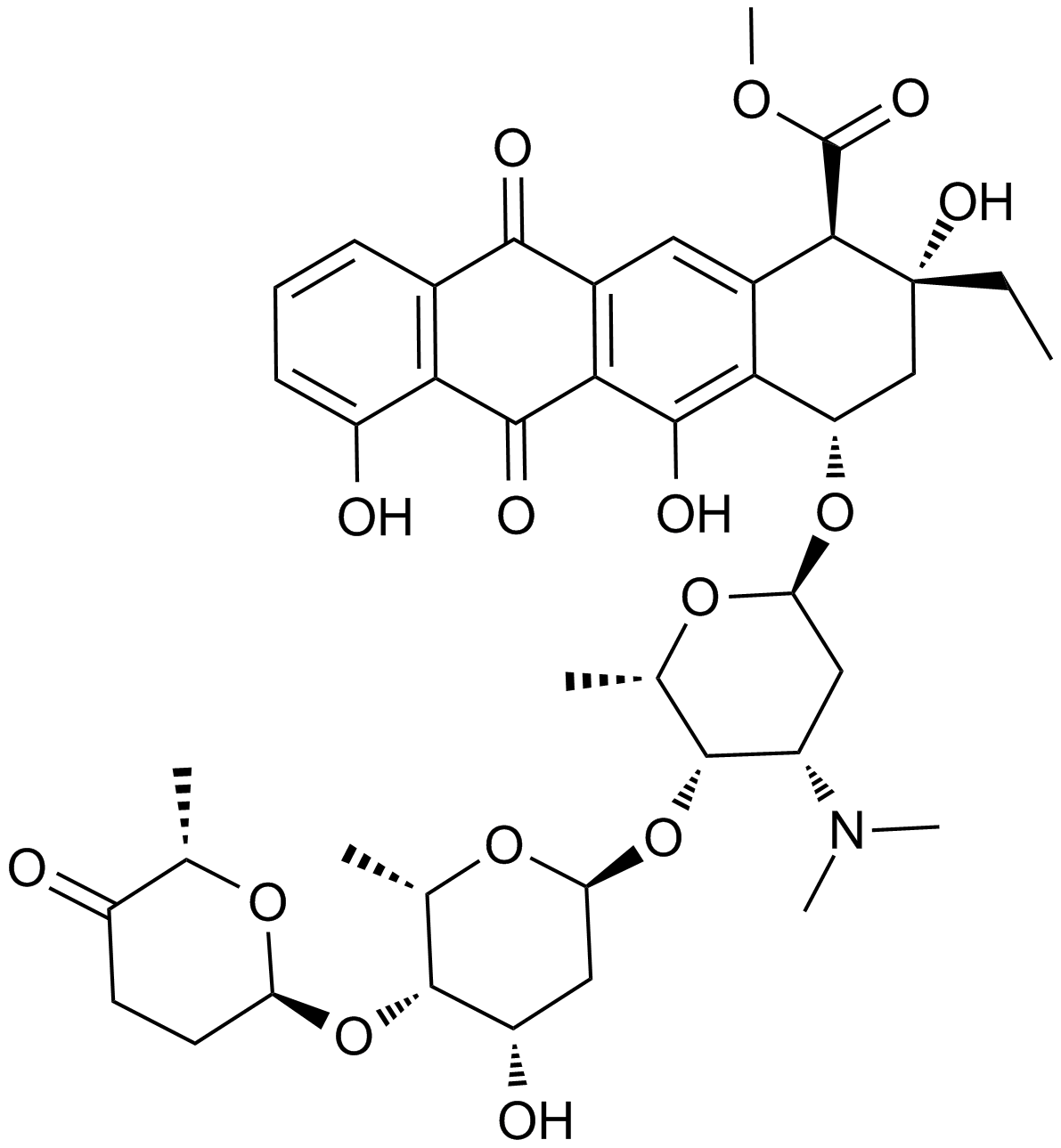 Aclacinomycin A Chemical Structure
