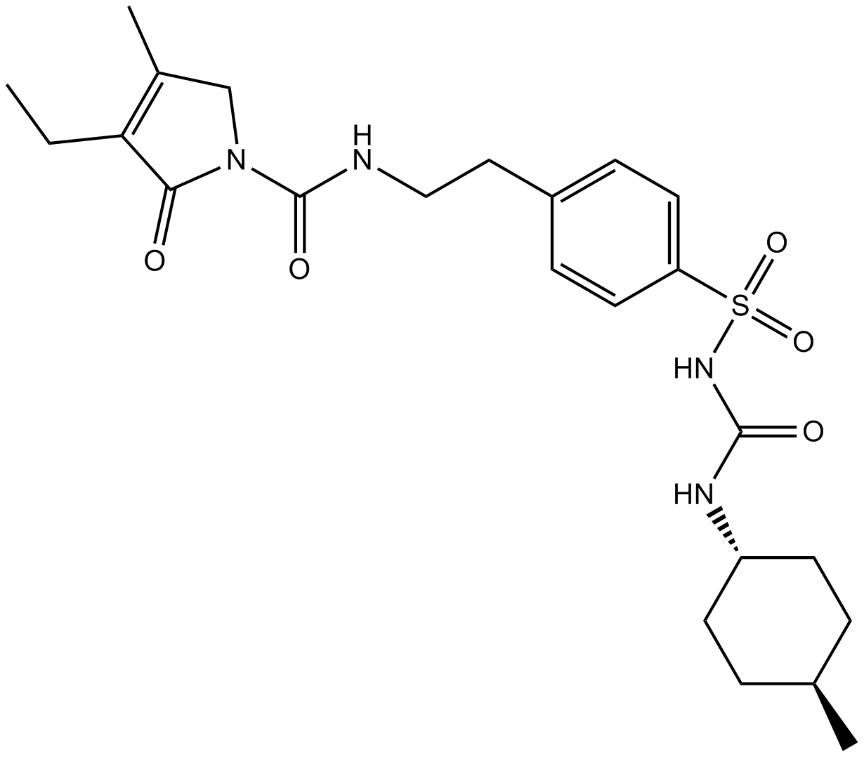 Glimepiride Chemical Structure