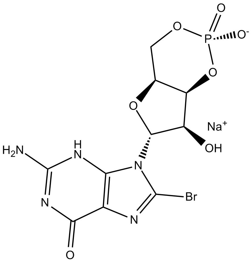 8-Bromo-cGMP, sodium salt Chemical Structure