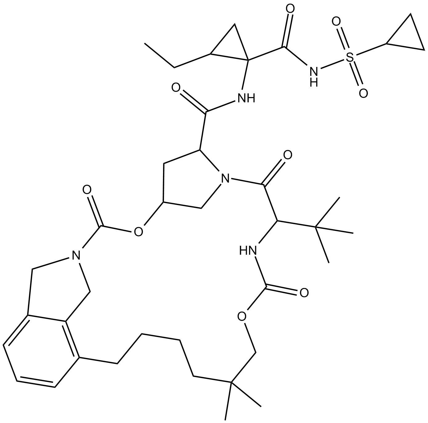 Vaniprevir Chemical Structure