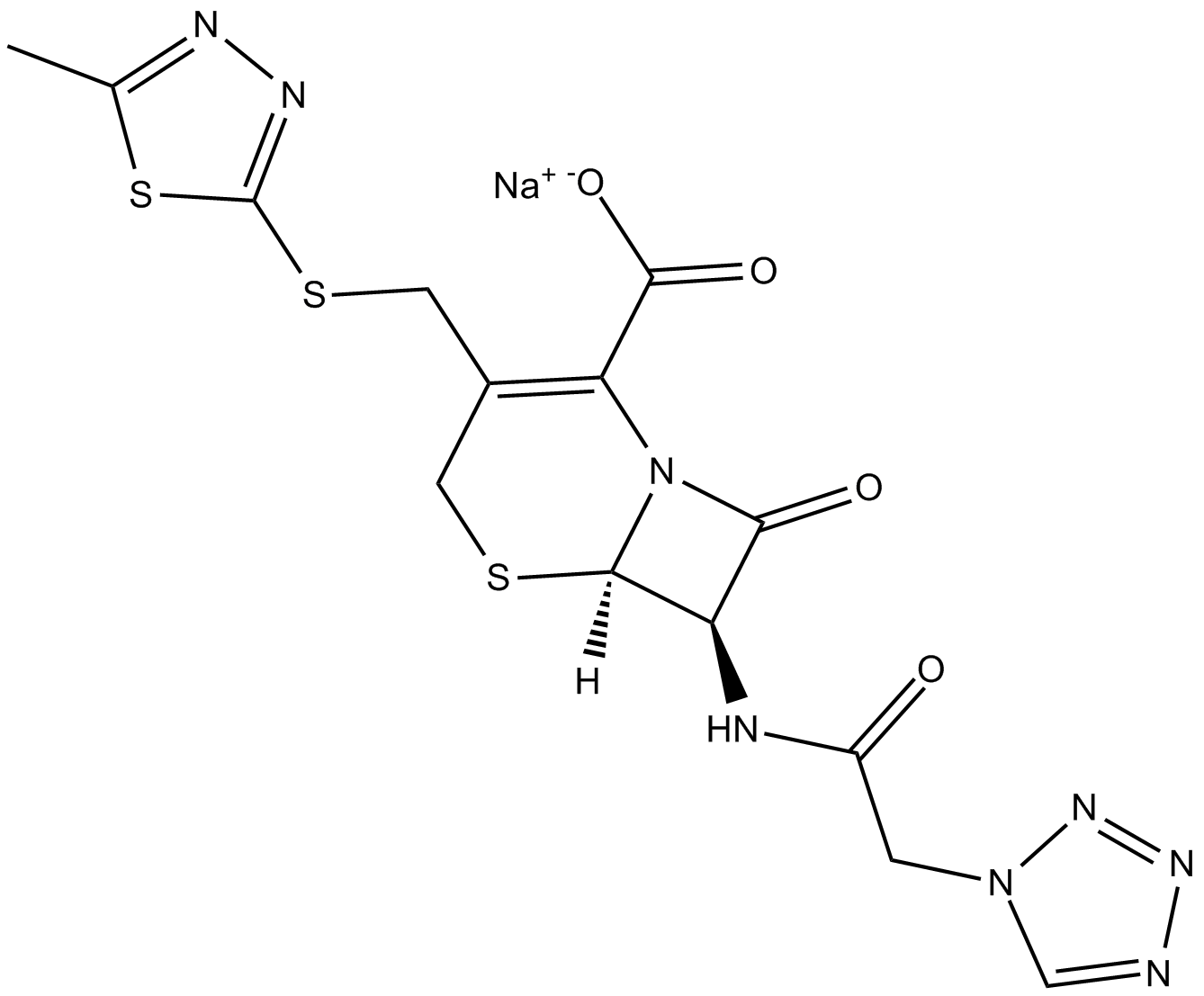 Cefazolin (sodium salt) Chemical Structure