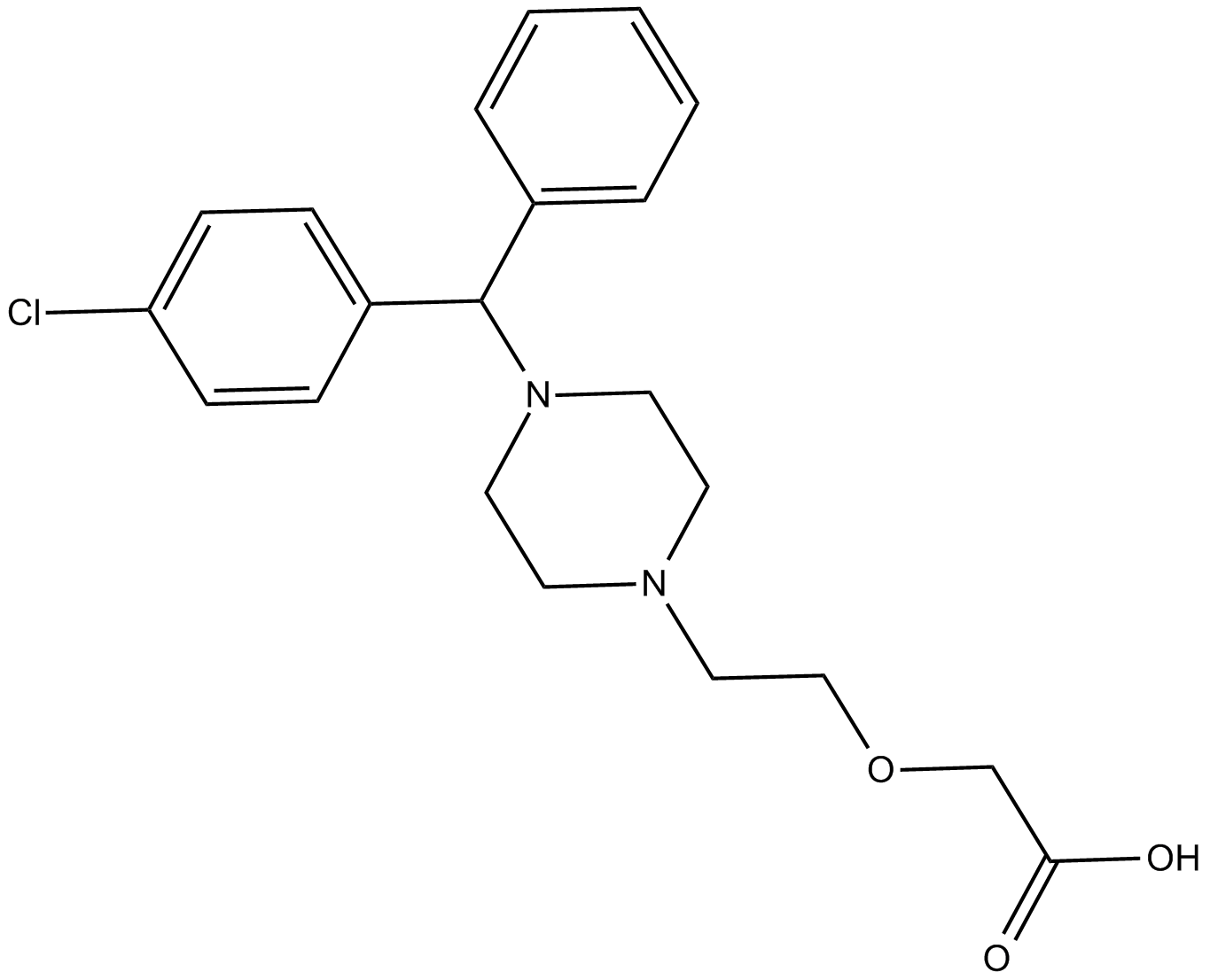 Cetirizine Chemical Structure