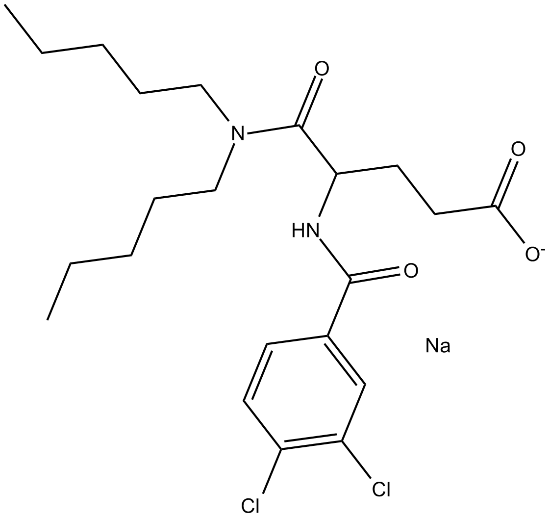 Lorglumide (sodium salt) Chemical Structure