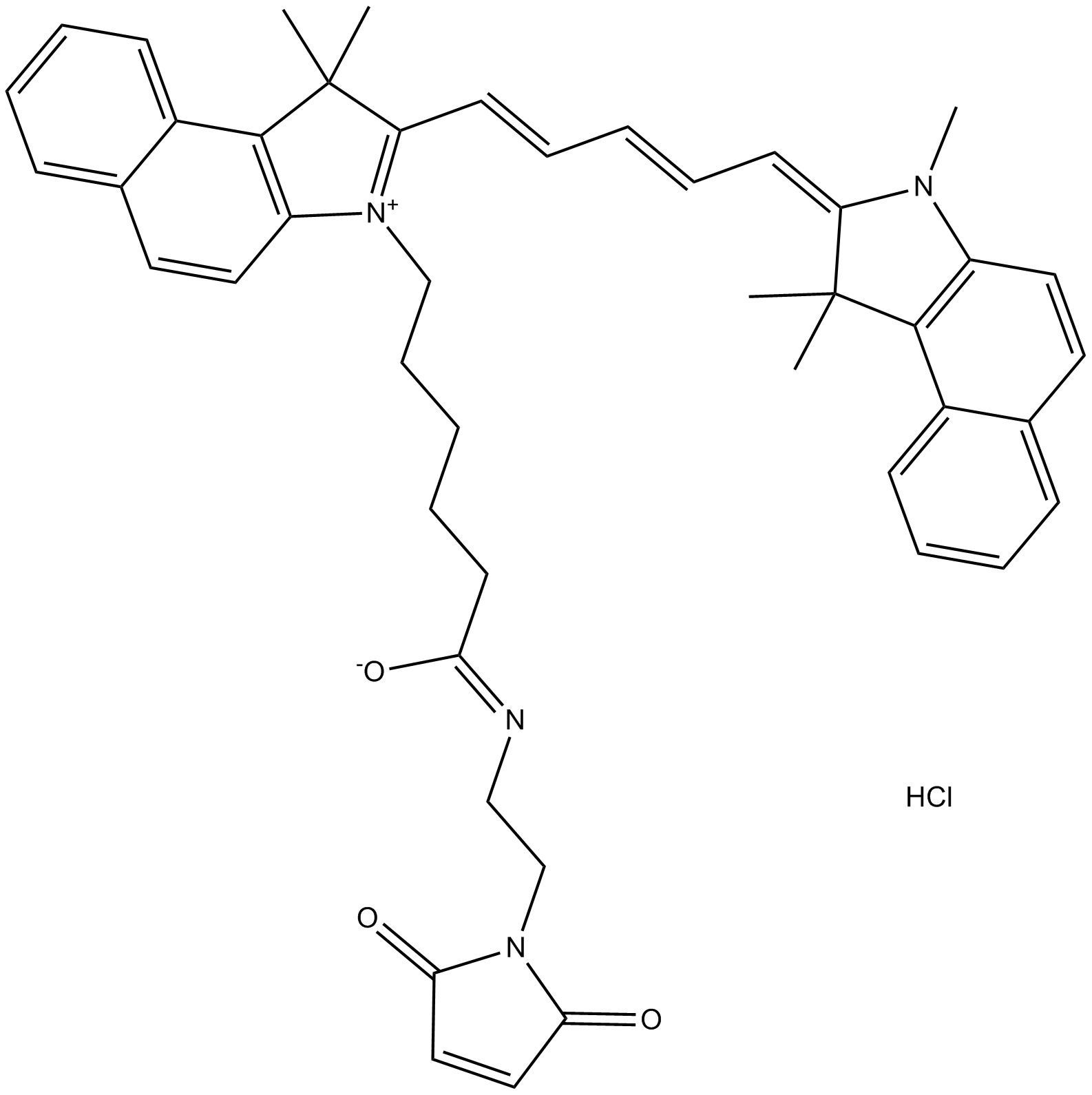 Cy5.5 maleimide (non-sulfonated) Chemical Structure