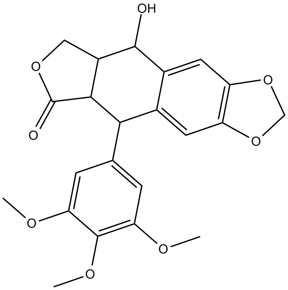 Podophyllotoxin Chemical Structure