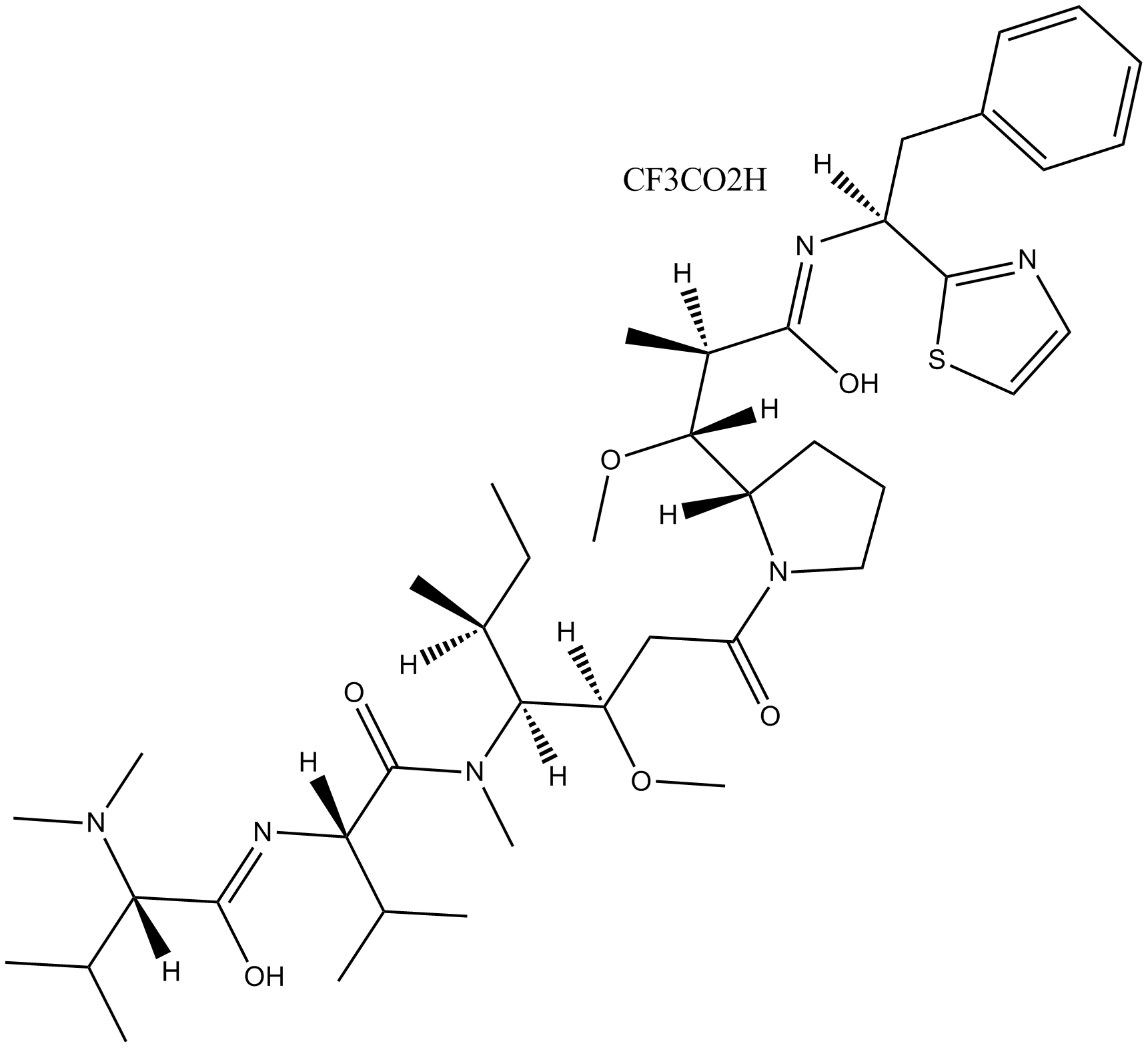 Dolastatin 10 trifluoroacetate Chemical Structure