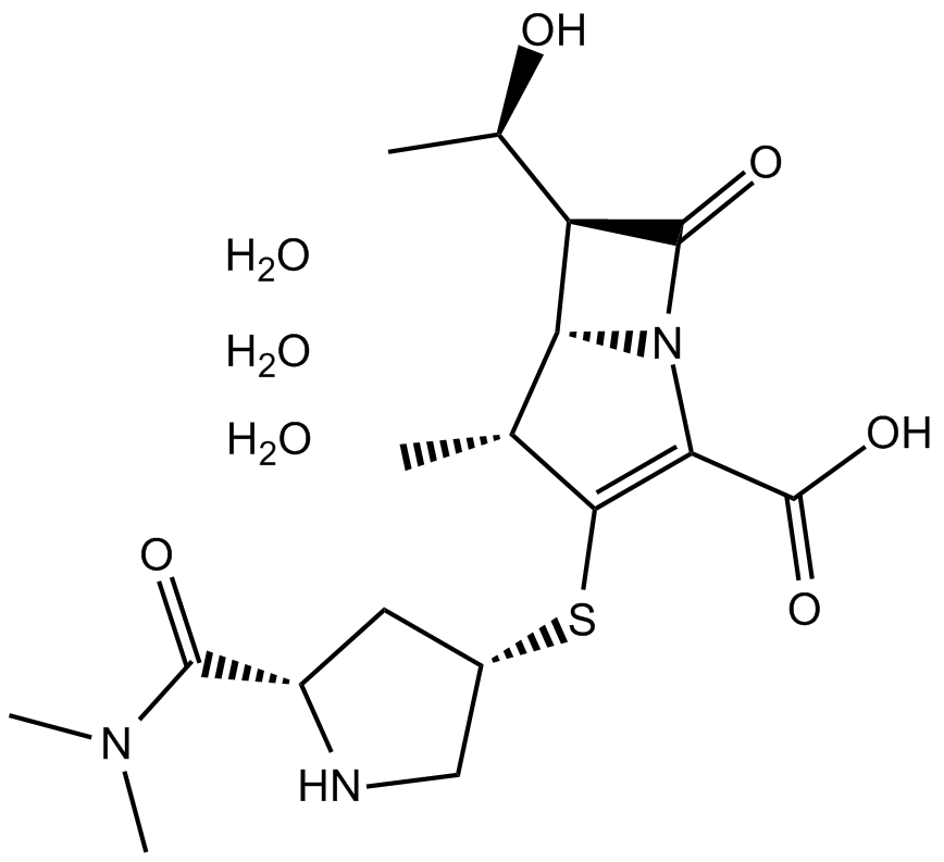 Meropenem trihydrate Chemical Structure