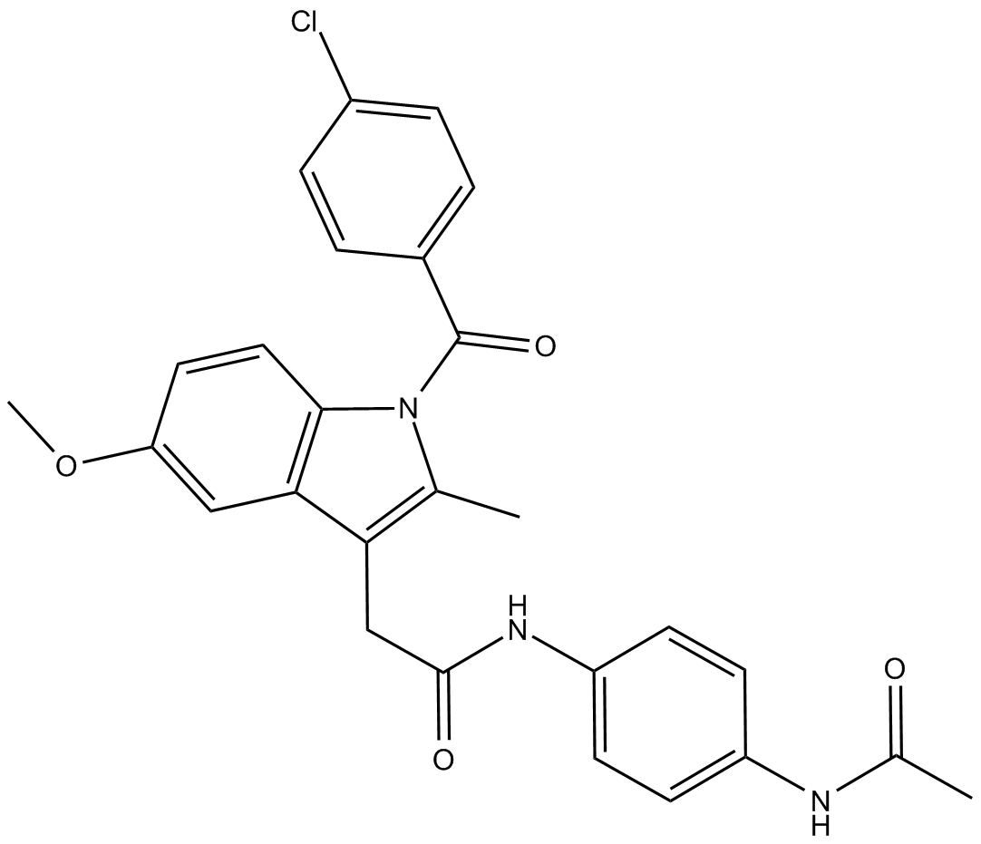 N-(4-acetamidophenyl)-Indomethacin amide Chemical Structure