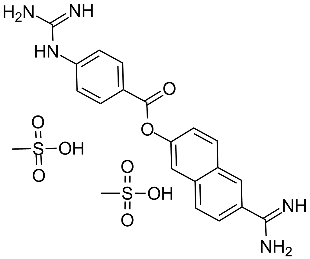 Nafamostat Mesylate(FUT-175) Chemical Structure