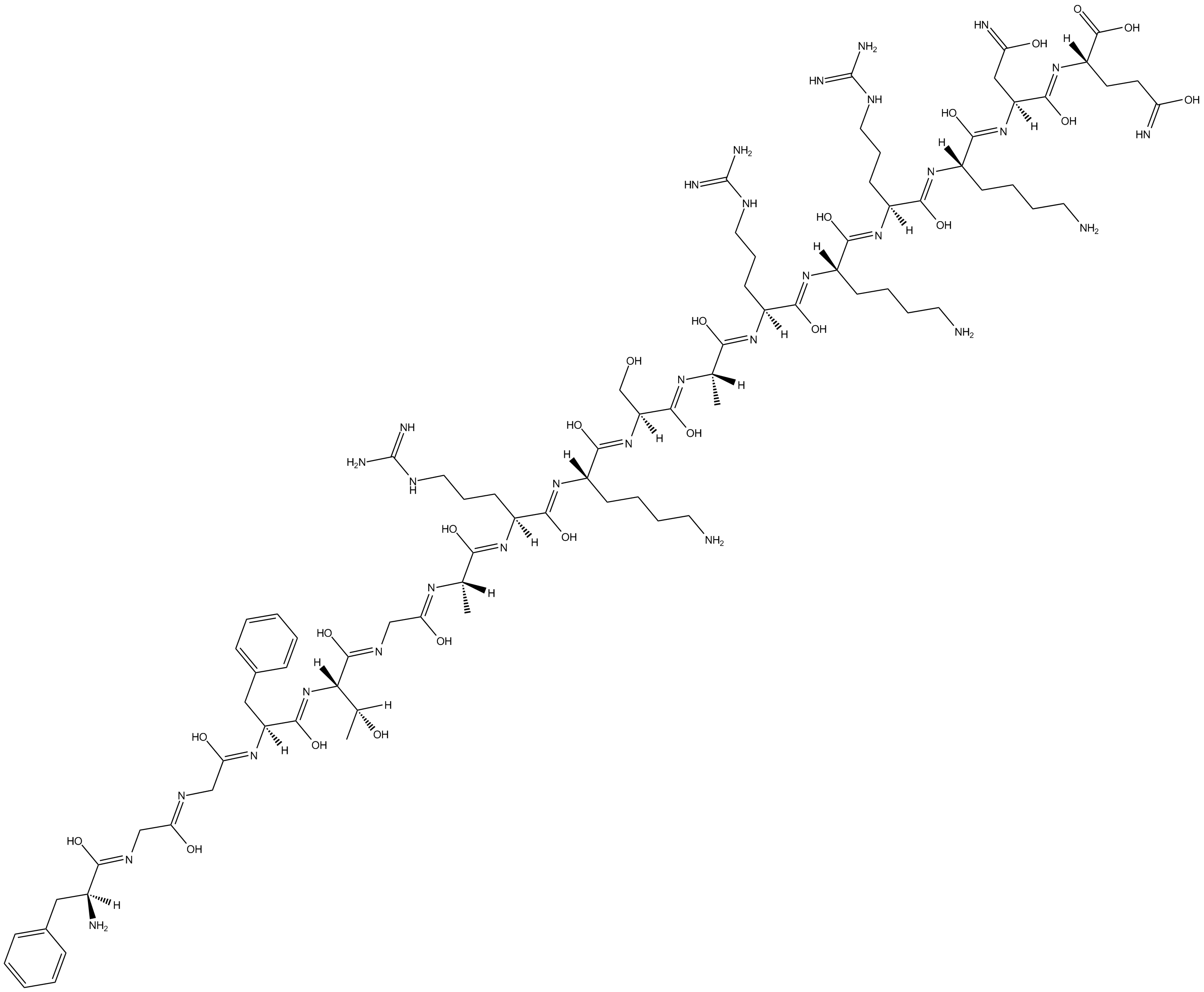 [Arg14,Lys15]Nociceptin Chemical Structure