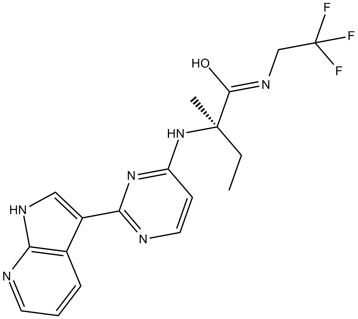 Decernotinib(VX-509) Chemical Structure