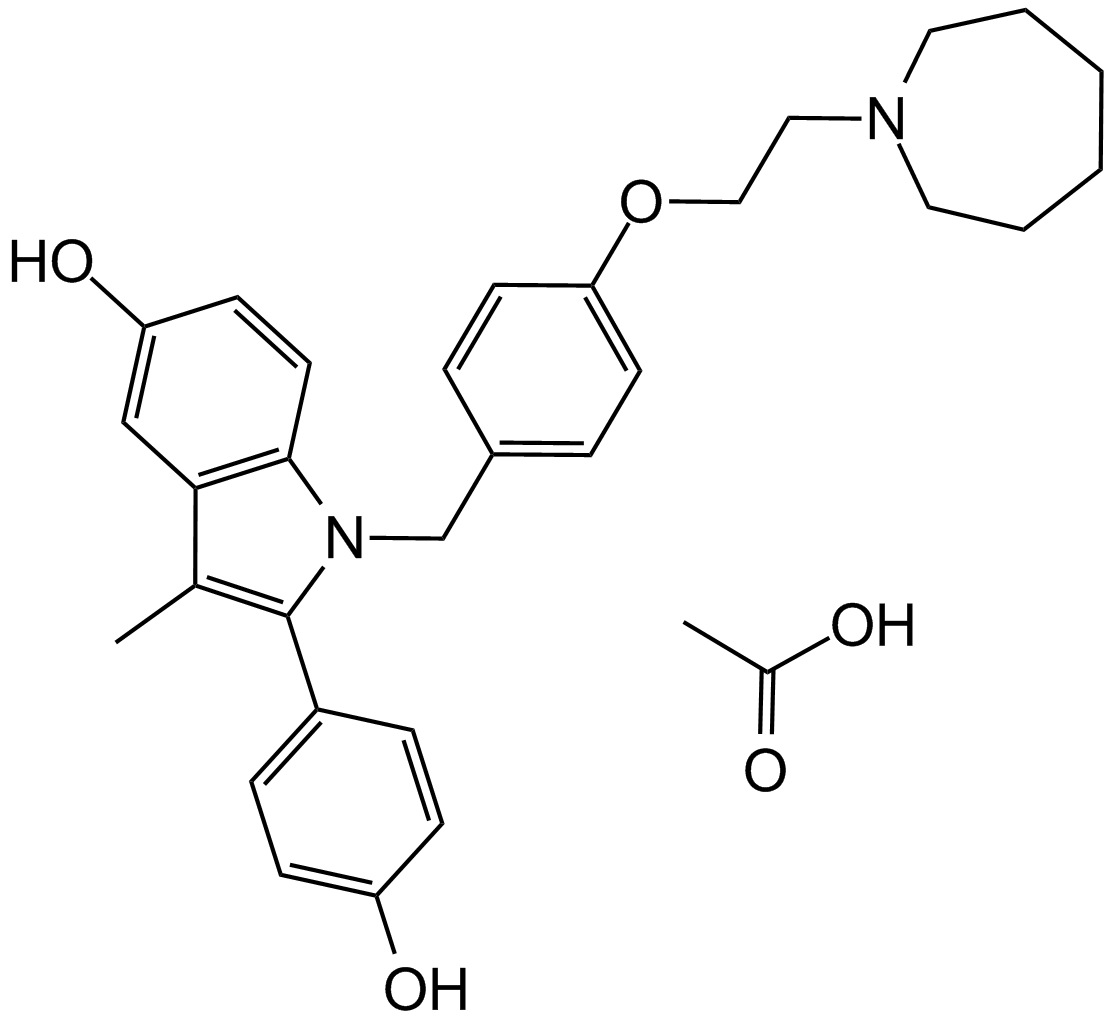Bazedoxifene acetate Chemical Structure