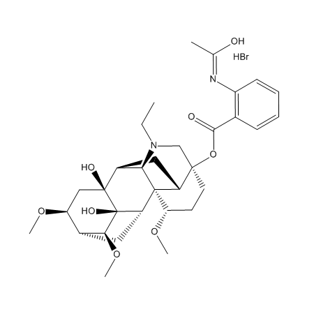 Lappaconite HBr Chemical Structure