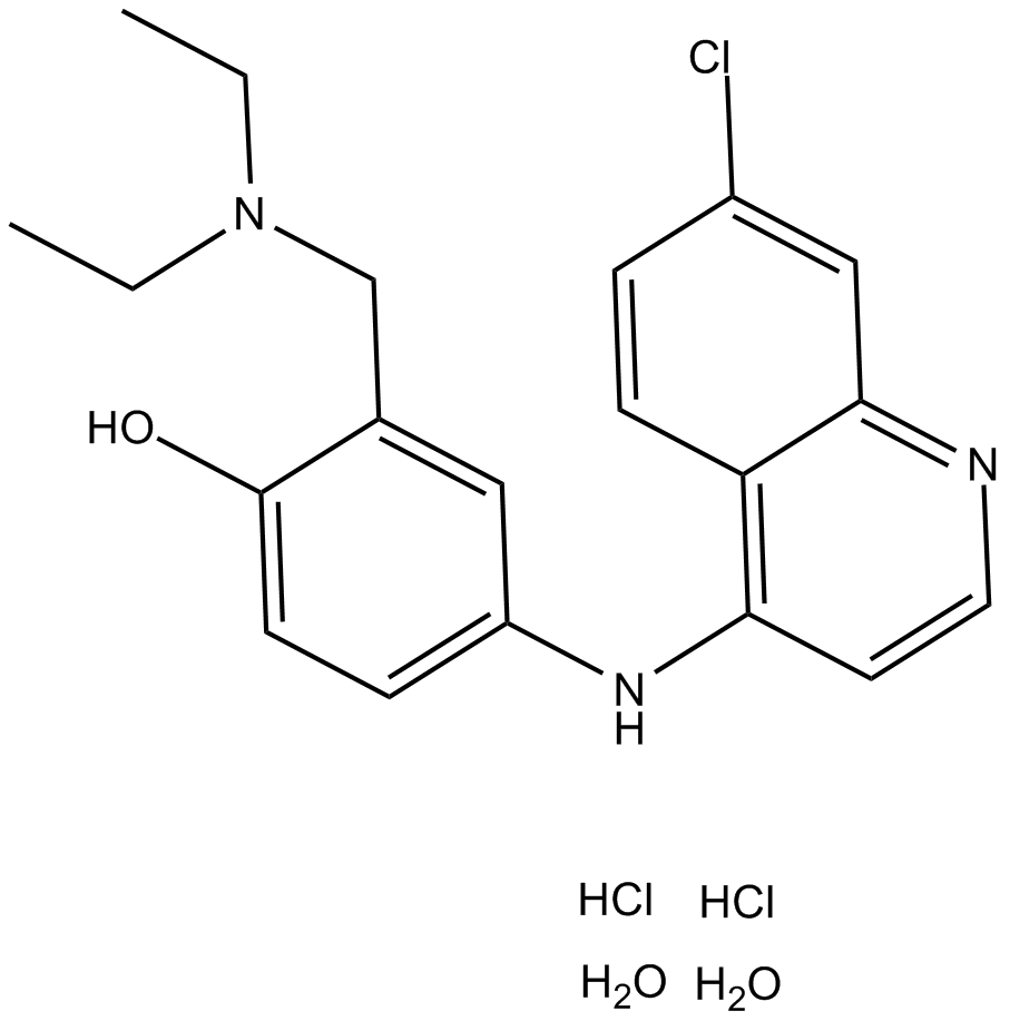 Amodiaquine dihydrochloride dihydrate Chemical Structure
