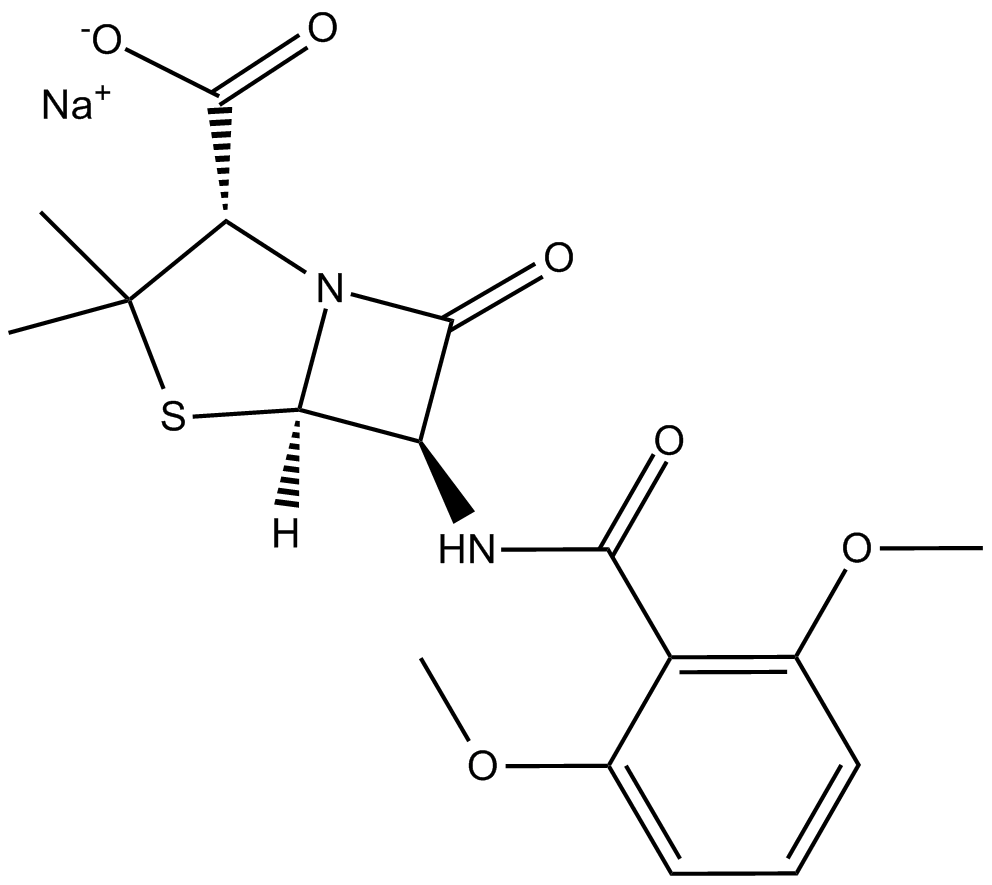 Methicillin (sodium salt) Chemical Structure