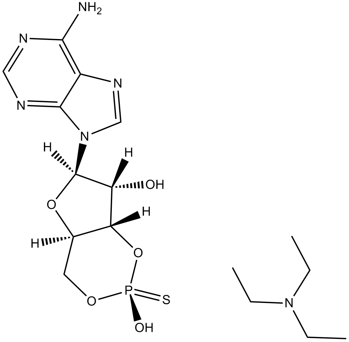 cAMPS-Rp, triethylammonium salt Chemical Structure