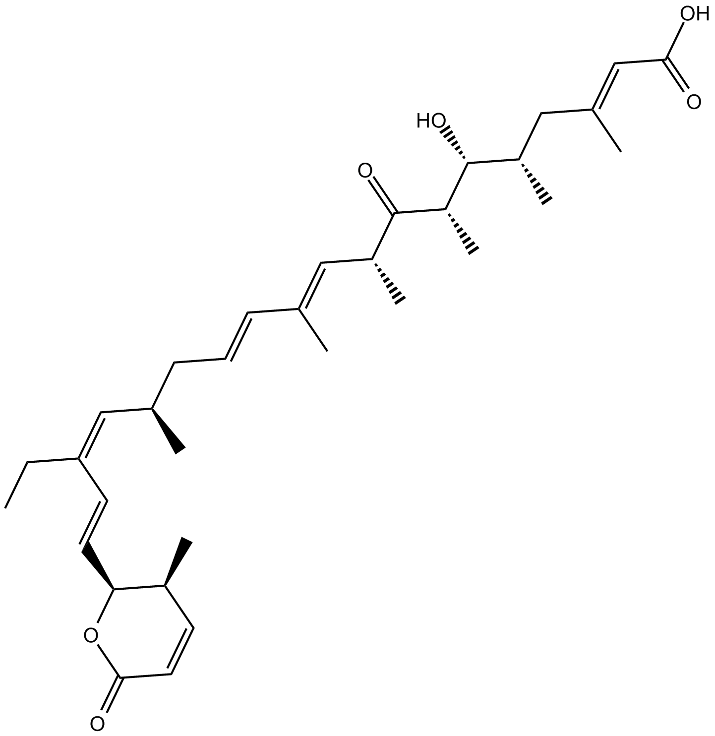 Leptomycin B Chemical Structure