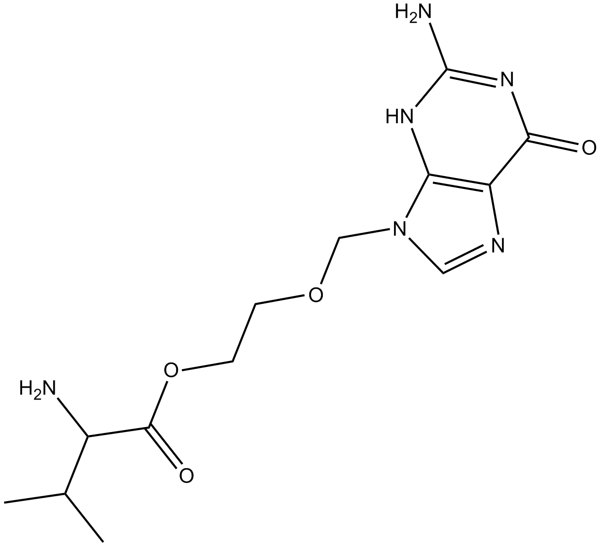 Valaciclovir Chemical Structure