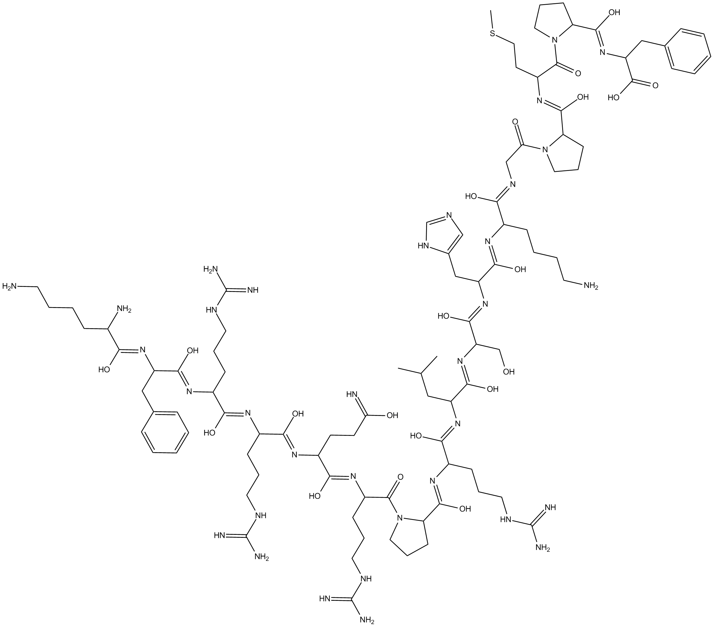 Apelin-17 (human, bovine) Chemical Structure
