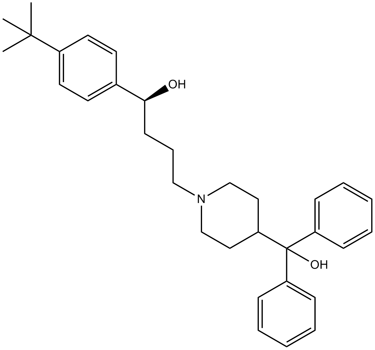 Terfenadine Chemical Structure