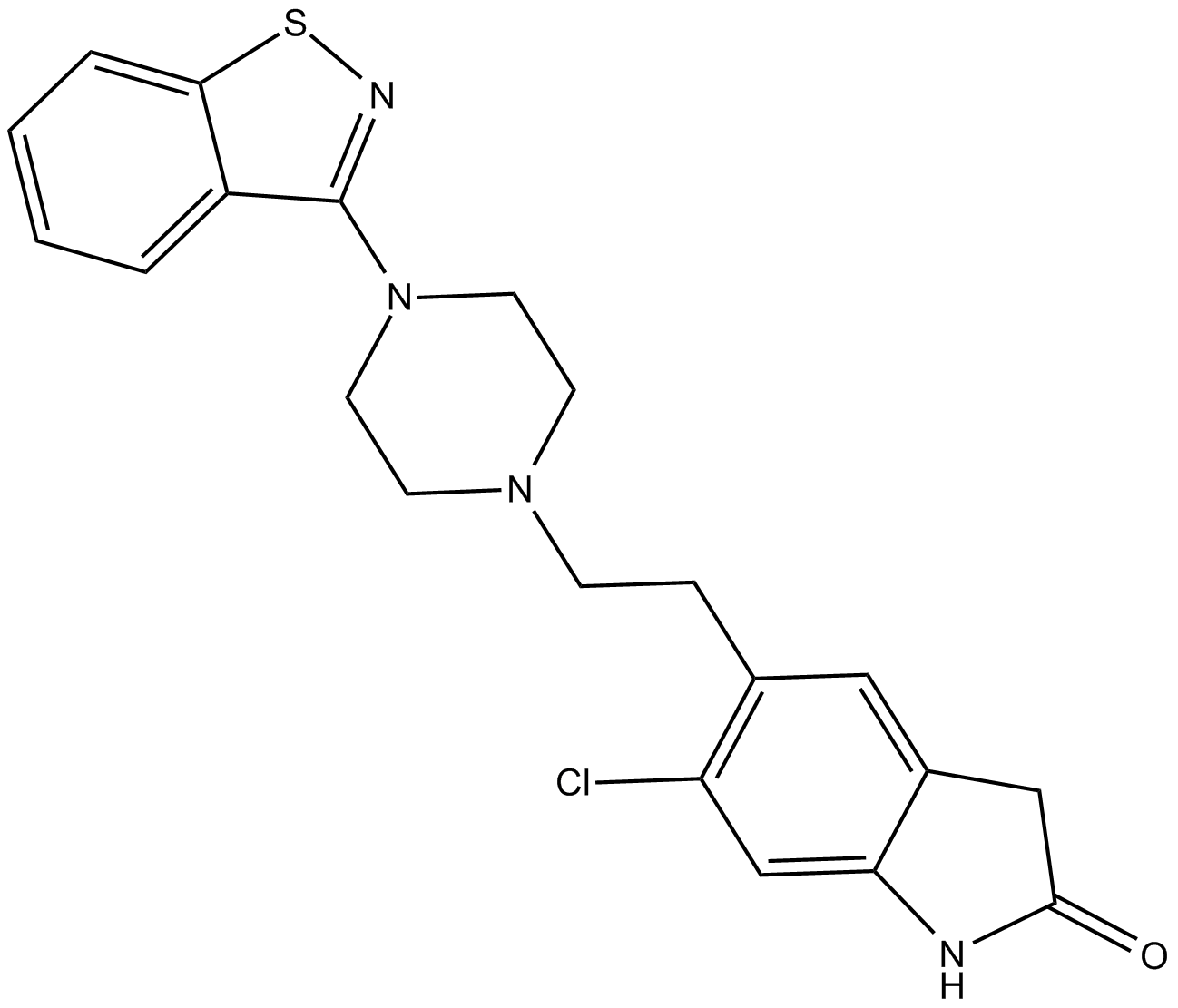 Ziprasidone Chemical Structure