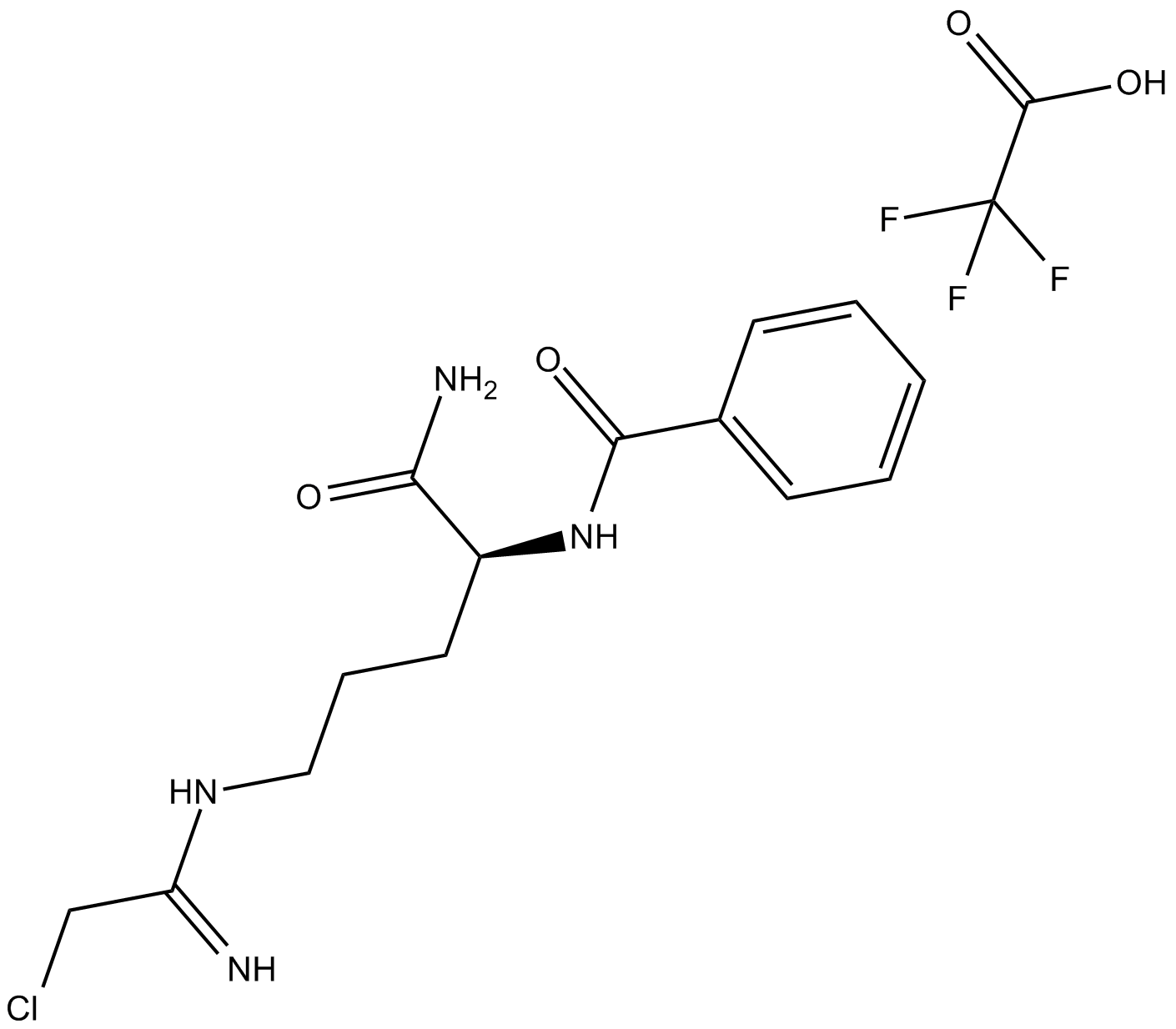 Cl-Amidine (trifluoroacetate salt) Chemical Structure