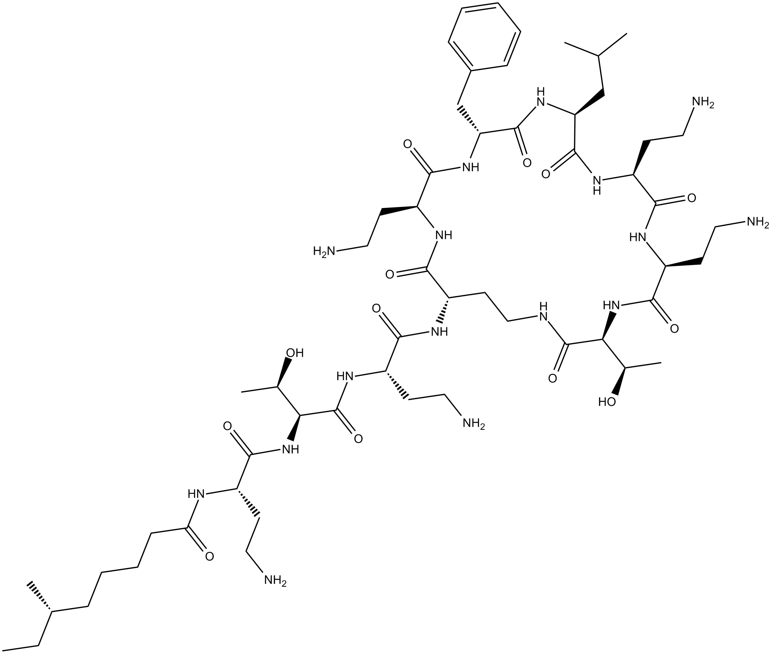 Polymyxin B1 Chemical Structure