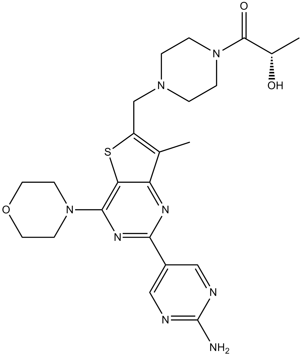 GDC-0980 (RG7422) Chemical Structure