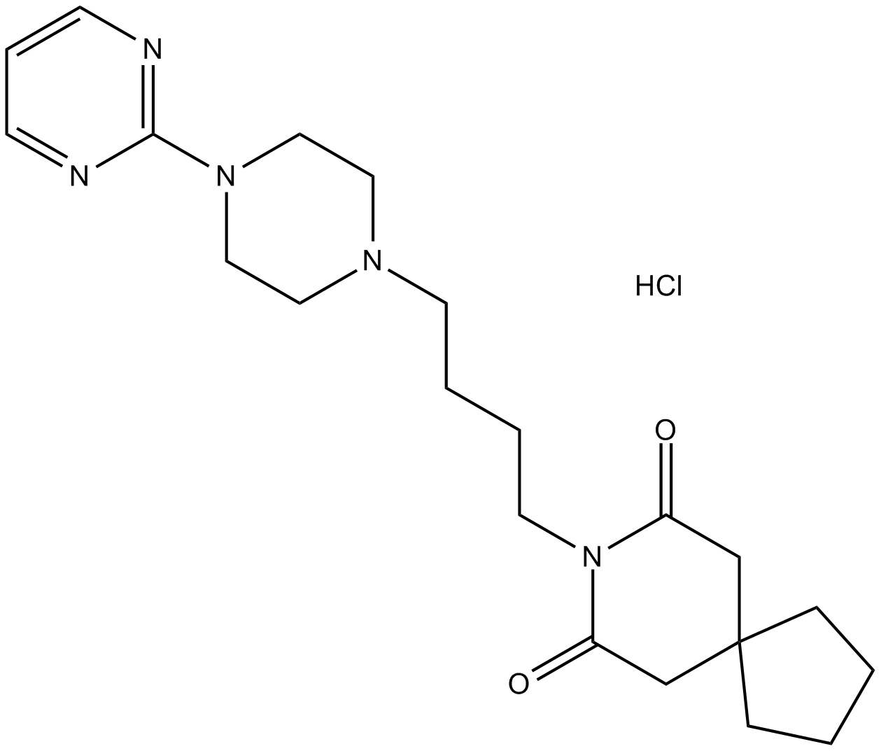 Buspirone HCl Chemical Structure