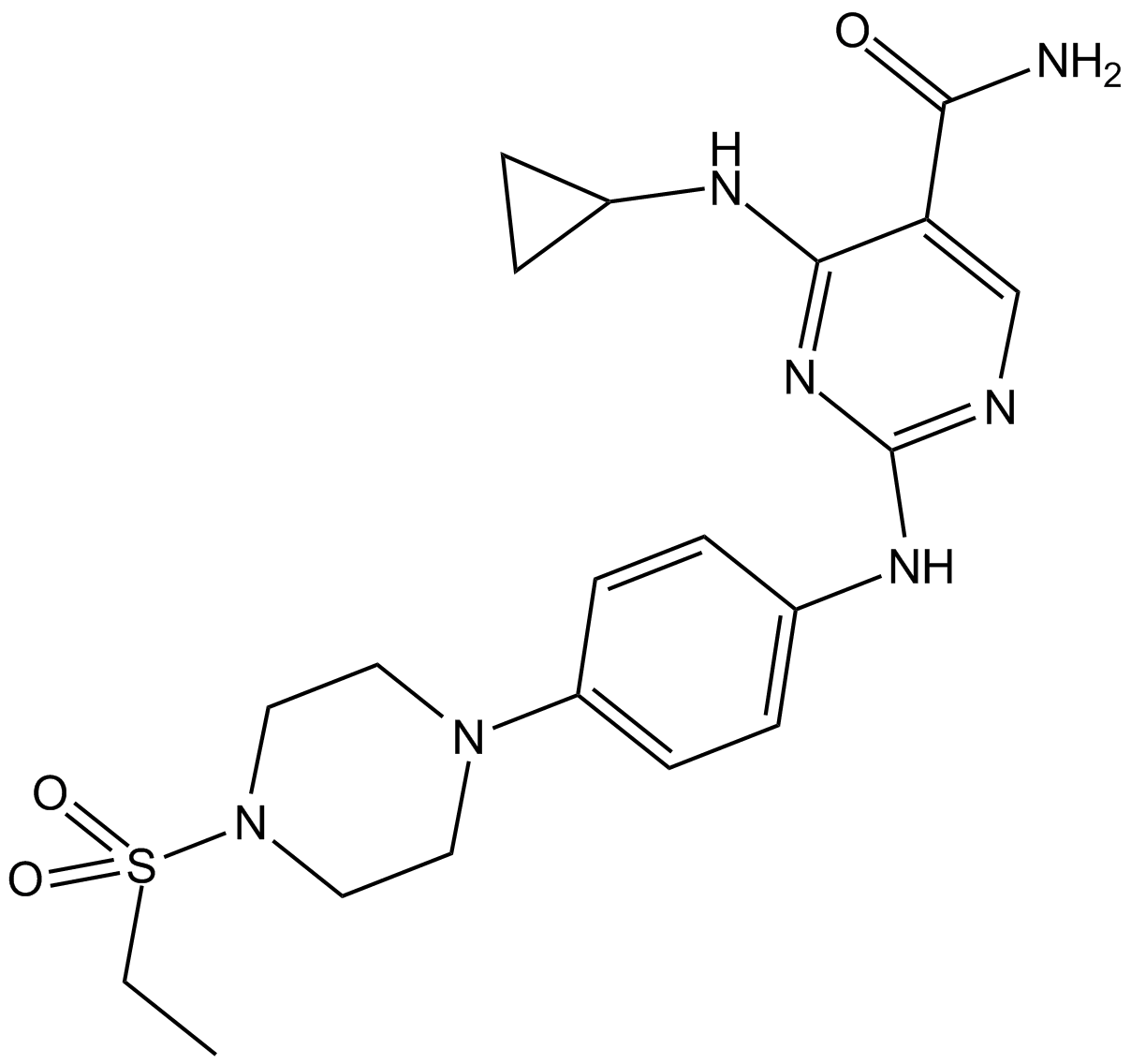 Cerdulatinib (PRT062070) Chemical Structure
