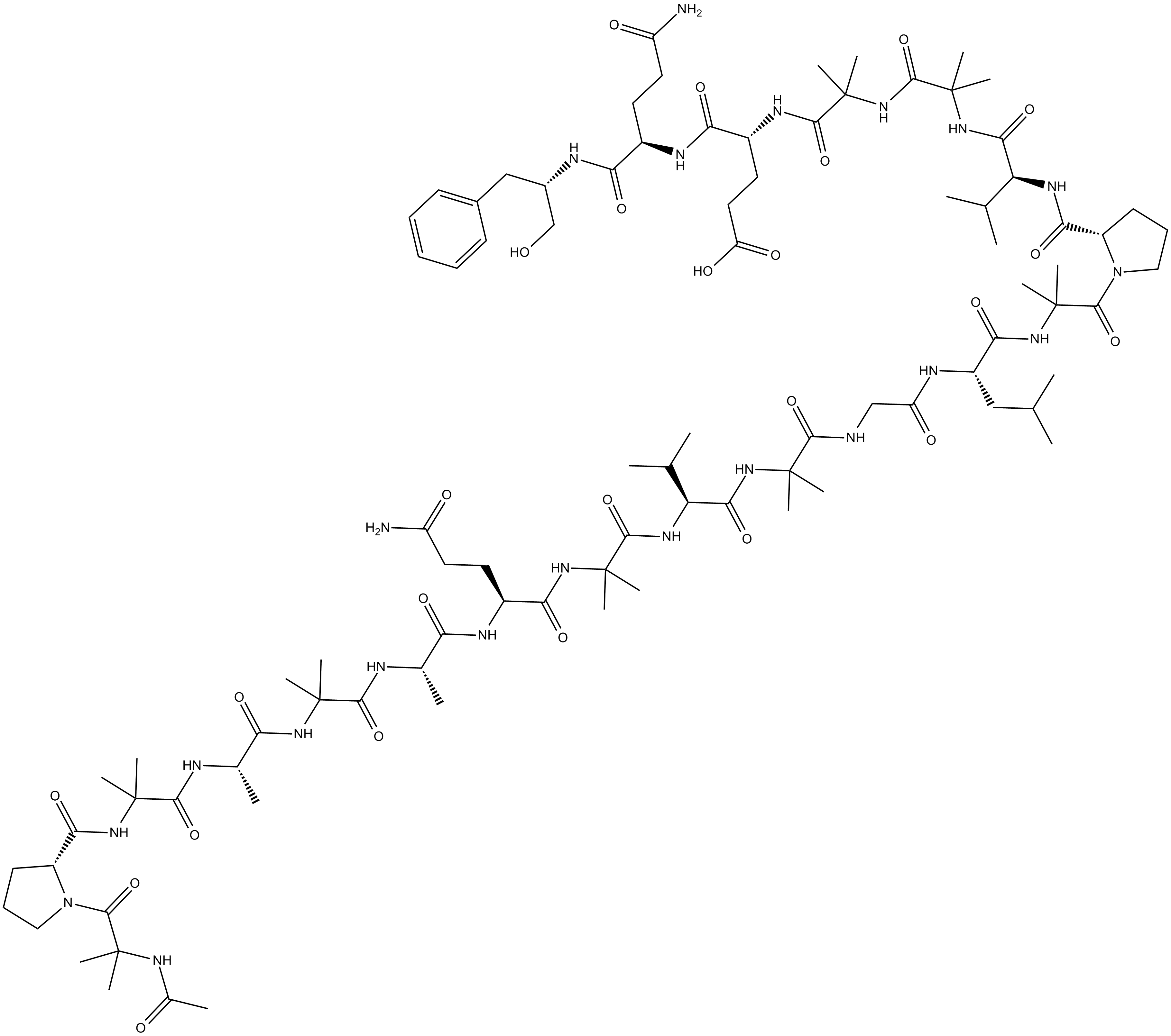 Alamethicin Chemical Structure