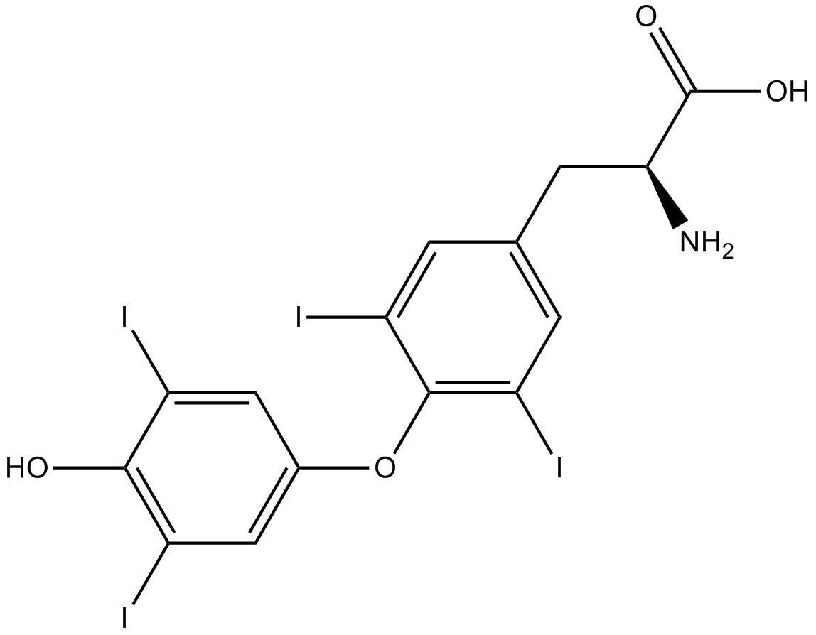 L-Thyroxine Chemical Structure