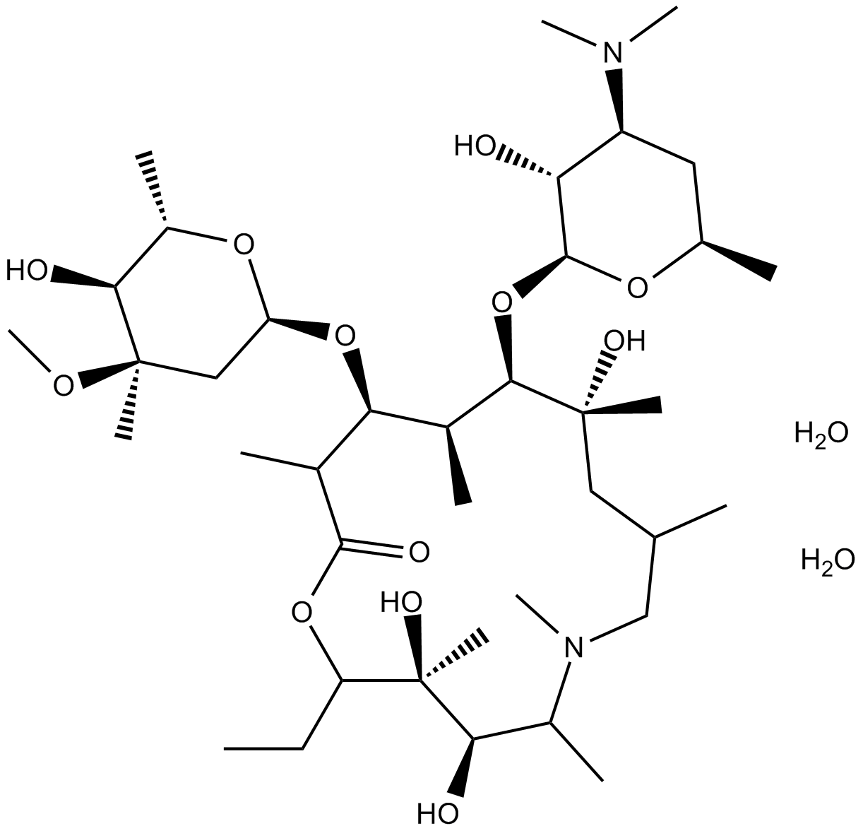 Azithromycin Dihydrate Chemical Structure