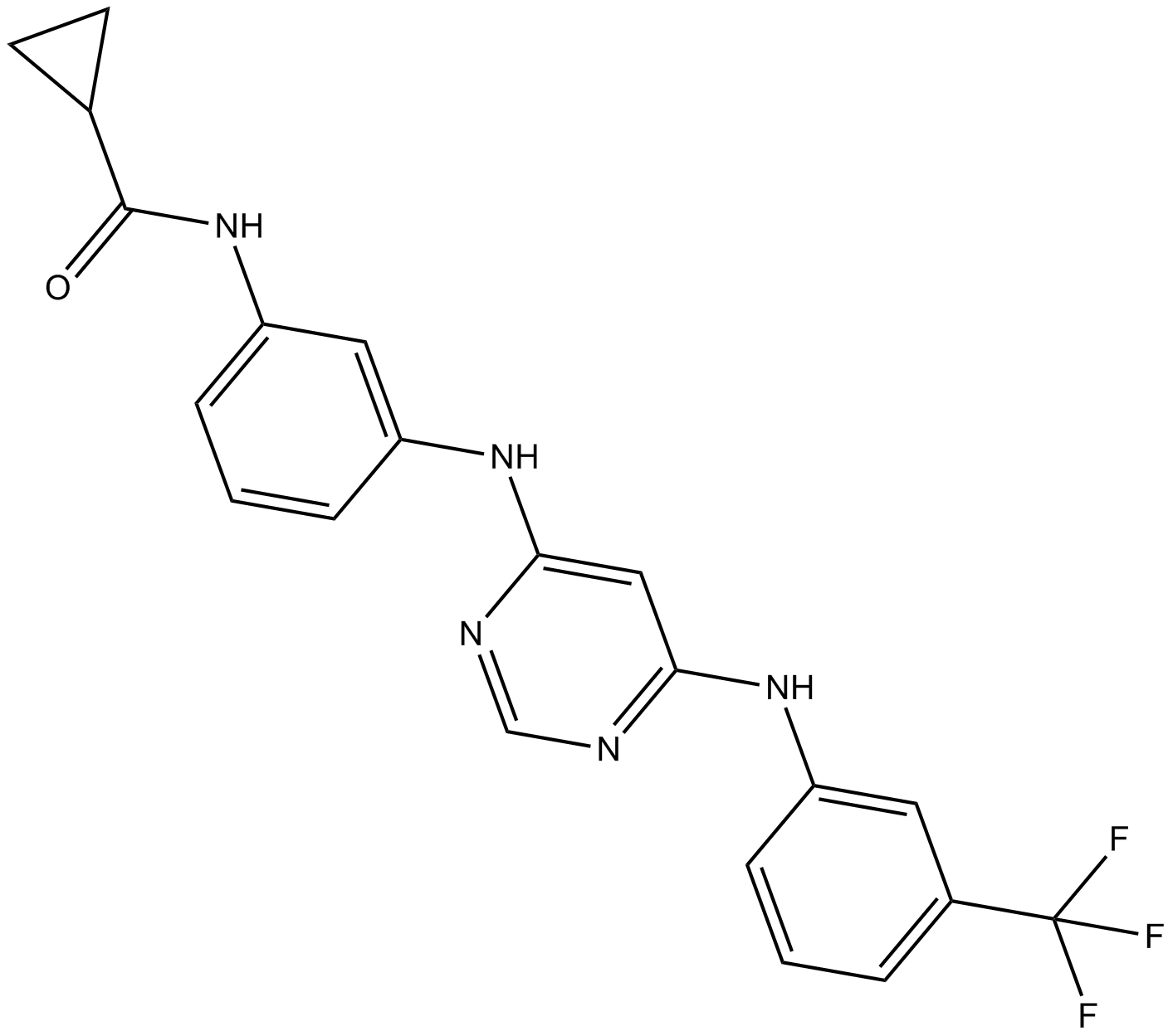 EGFR Inhibitor Chemical Structure