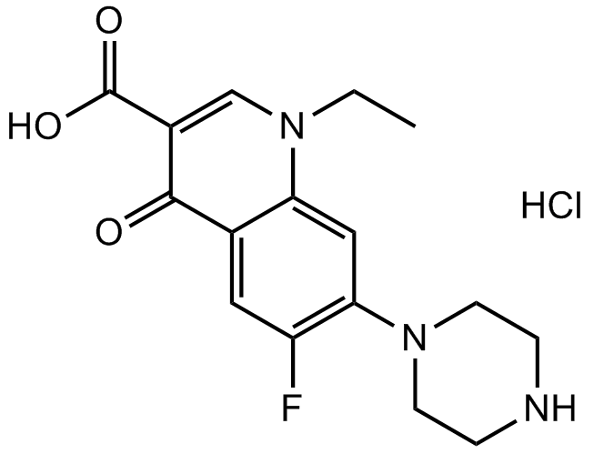 Norfloxacin hydrochloride Chemical Structure
