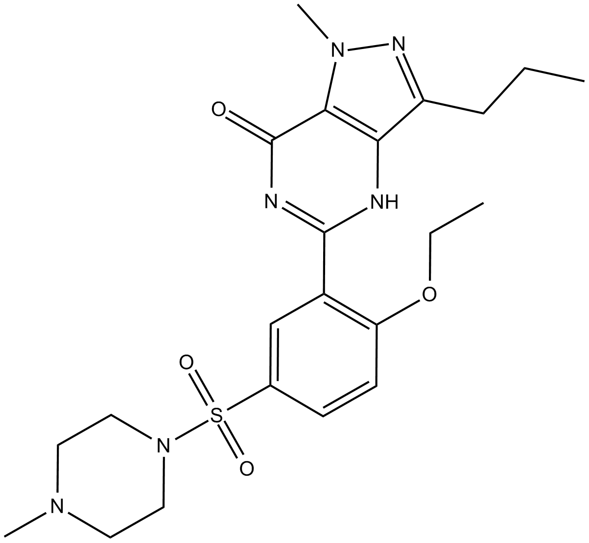 Sildenafil Chemical Structure