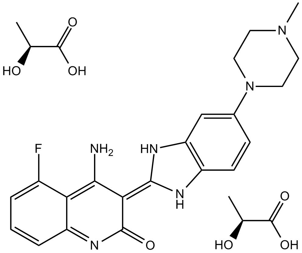Dovitinib Dilactic acid Chemical Structure