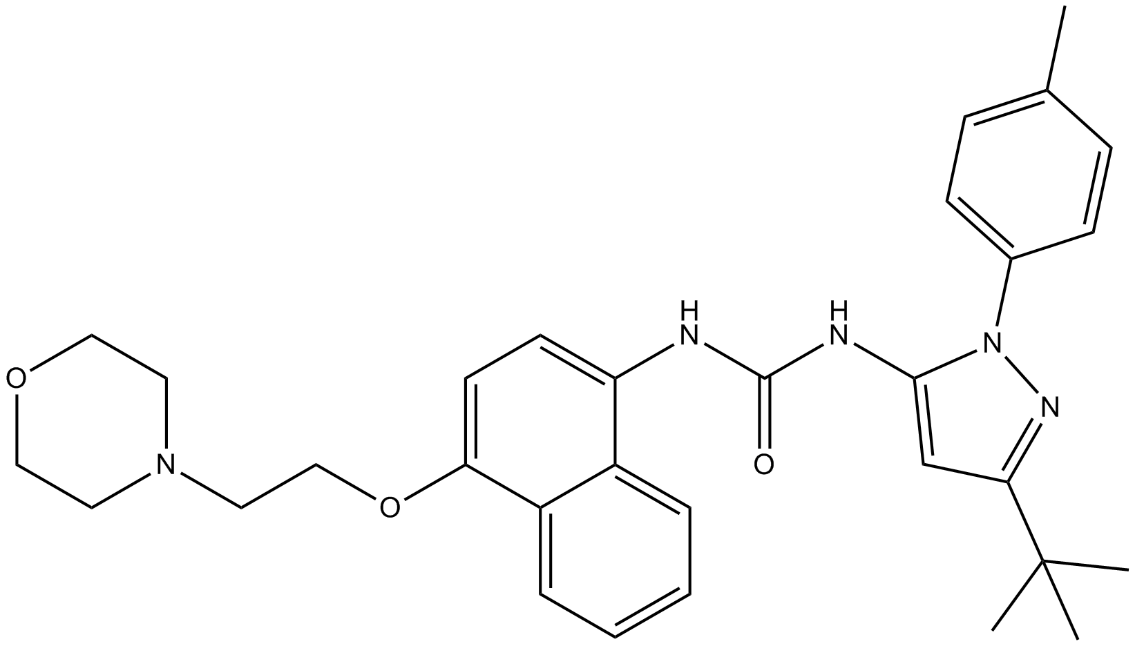 BIRB 796 (Doramapimod) Chemical Structure