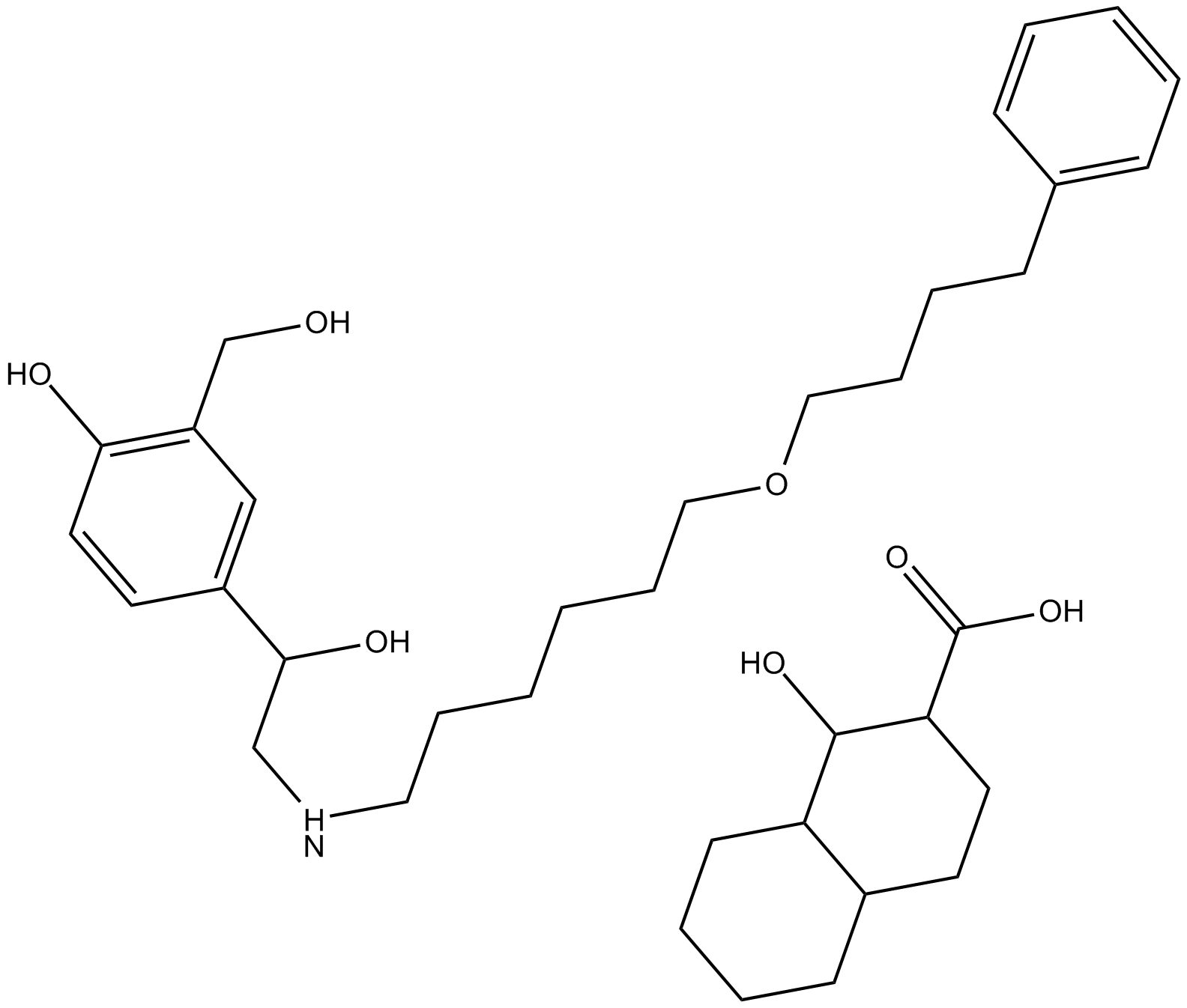 Salmeterol xinafoate Chemical Structure