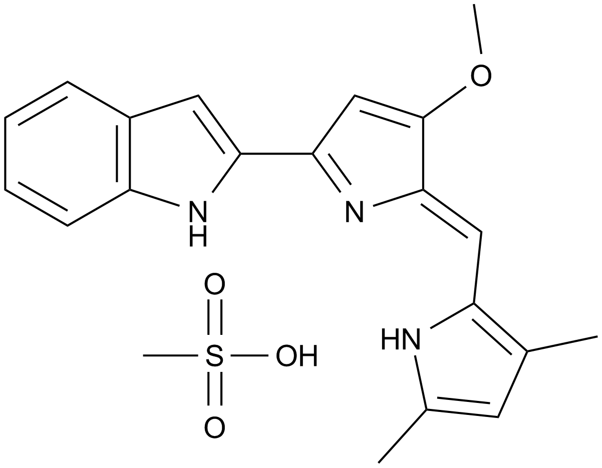 Obatoclax mesylate (GX15-070) Chemical Structure
