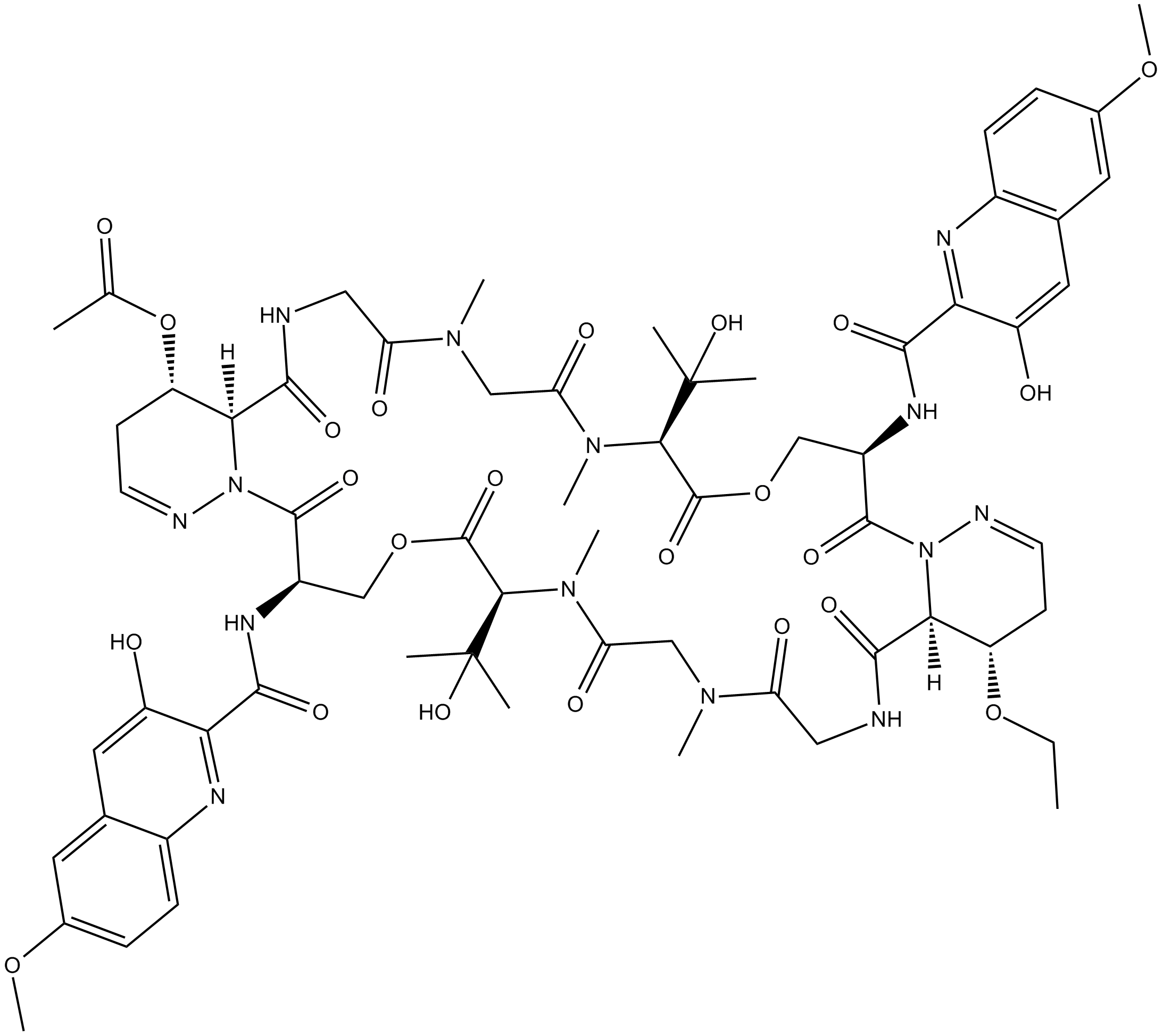 Luzopeptin A Chemical Structure